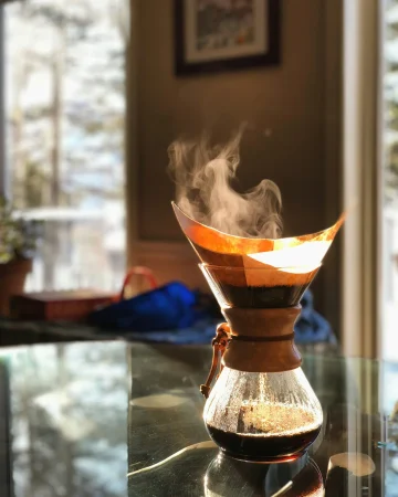 finnish coffee filter with pot